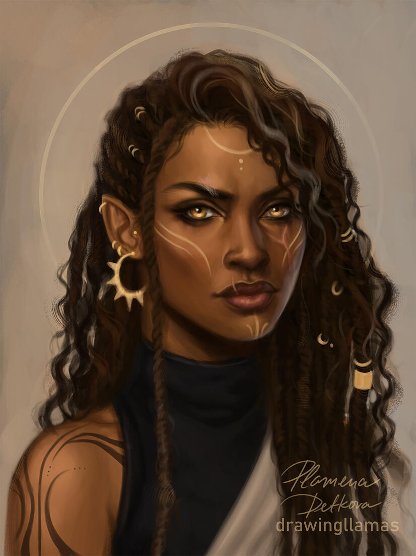 Painted portrait Painted portrait