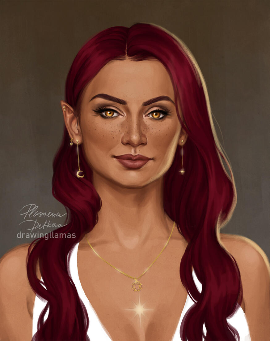 Painted portrait Painted portrait
