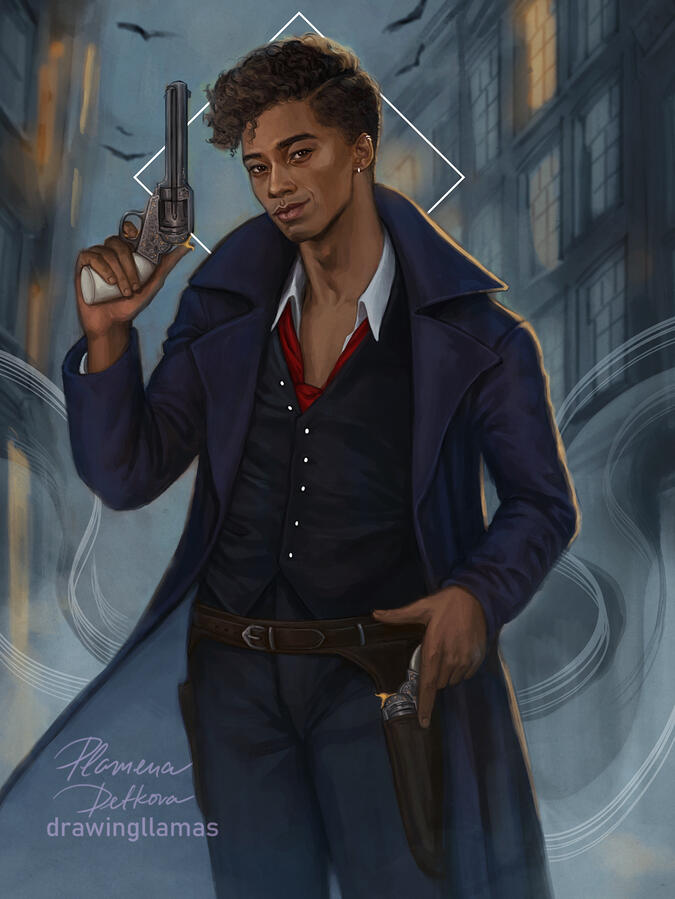 Half body illustration Half body illustration